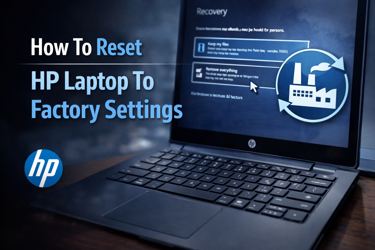 how do you reset a hp laptop to factory settings