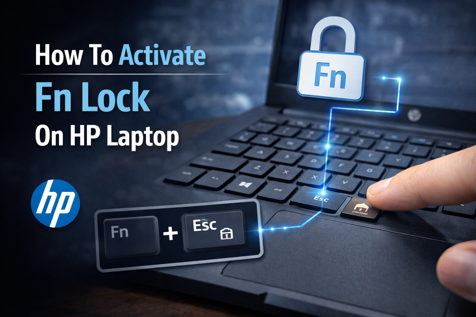 how to activate fn lock on hp laptop