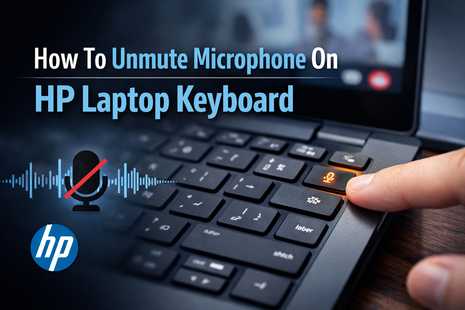 How to Unmute Microphone on HP Laptop Keyboard
