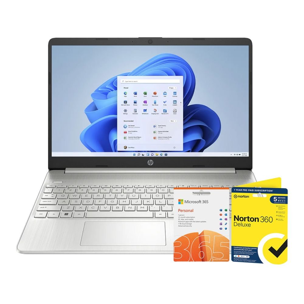 HP 15s-fq5030na Intel® Core i7-1255U 8GB RAM 512GB SSD 15.6" Laptop + Microsoft 365 Personal